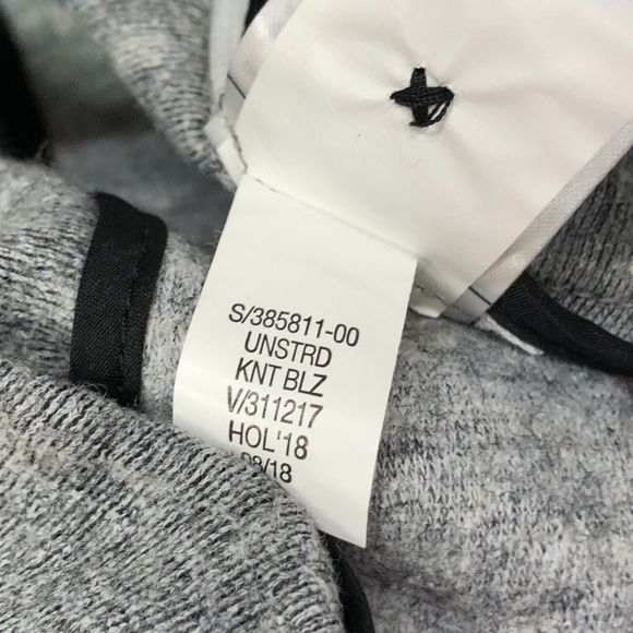 Banana Republic Women Long and Lean Knit Blazer Jacket Size 8 Gray M127 -12 - Picture 10 of 15